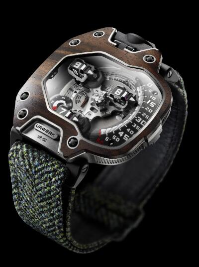 Urwerk Watch Replica 110 collection UR-110 Macassar Ebony